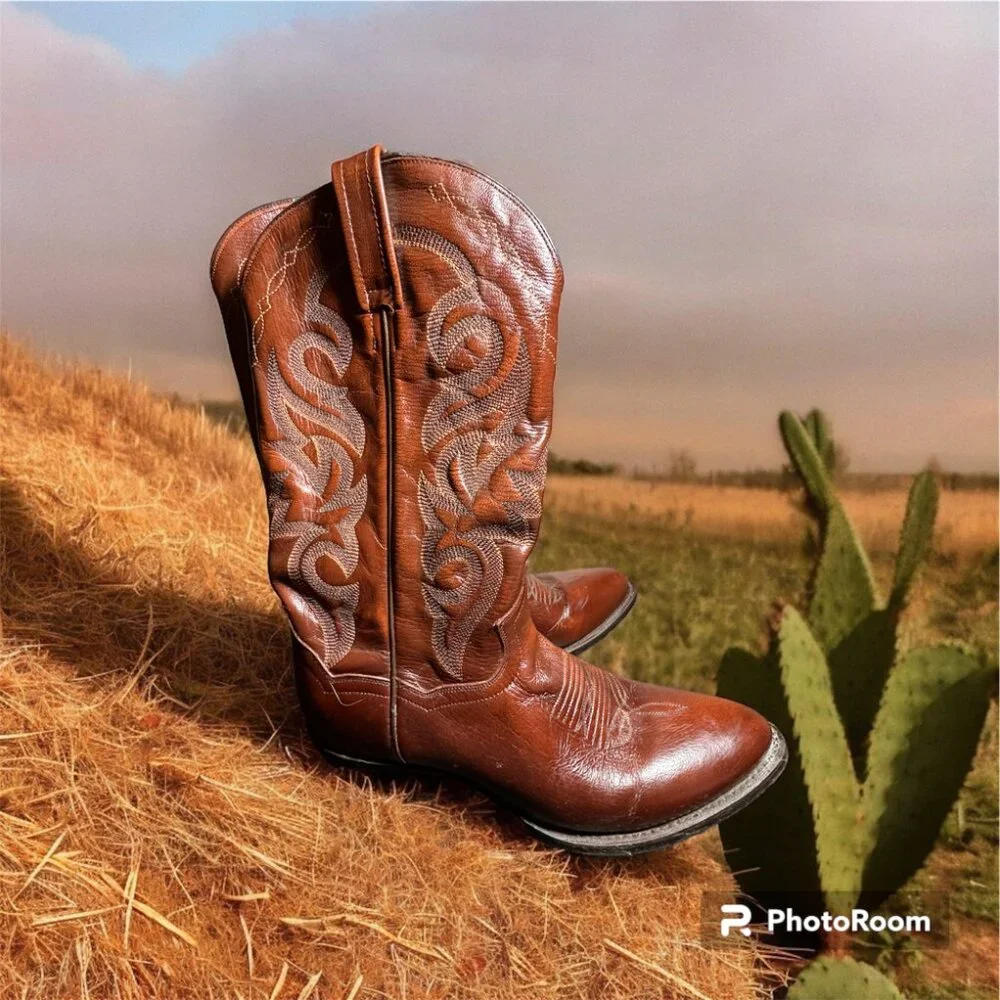 Dan Post boot size 9.5 DP211R cowboy western boot
